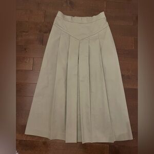 Vintage Paris Star pleated midi skirt